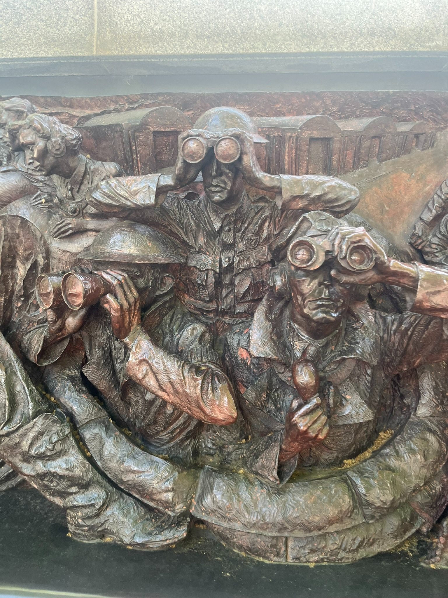 Depiction of William Salt and his friends in the Middlesbrough training ground.